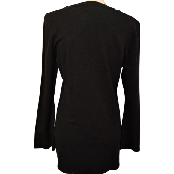 Dressbarn Black Tunic with Embroidered Detail - Picture 6 of 9